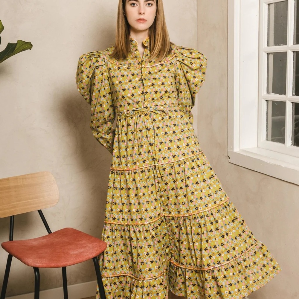 Floral Yellow Dress